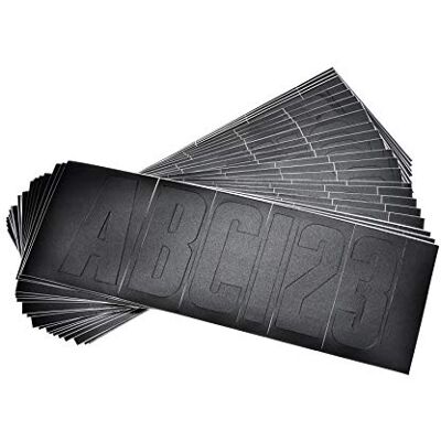 attwood Set di lettere e numeri autoadesivi e impermeabili in vinile da 148 pezzi, per barca, nero attwood Set di lettere e numeri autoadesivi e impermeabili in vinile da 148 pezzi, per barca, nero