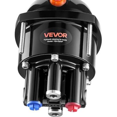 VEVOR Kit di Sterzo Idraulico 90 CV, Pompa per Timone di Sterzo Idraulico, Pressione di Esercizio max. da 1000 PSI, Alloggiamento in Lega di Alluminio, Valvola di Ritegno, per Fuoribordo, Barche VEVOR Kit di Sterzo Idraulico 90 CV, Pompa per Timone di Sterzo Idraulico, Pressione di Esercizio max. da 1000 PSI, Alloggiamento in Lega di Alluminio, Valvola di Ritegno, per Fuoribordo, Barche