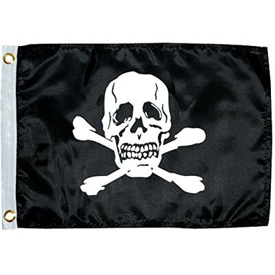 TaylorMade Taylor Made Products Bandiera con barca Jolly Roger (30,5 x 45,7 cm) TaylorMade Taylor Made Products Bandiera con barca Jolly Roger (30,5 x 45,7 cm)