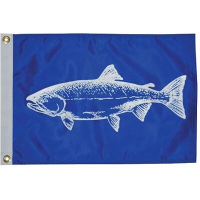 TaylorMade Taylor Made Products , bandiera del pesce, nylon, 30,5 x 45,7 cm, salmone TaylorMade Taylor Made Products , bandiera del pesce, nylon, 30,5 x 45,7 cm, salmone