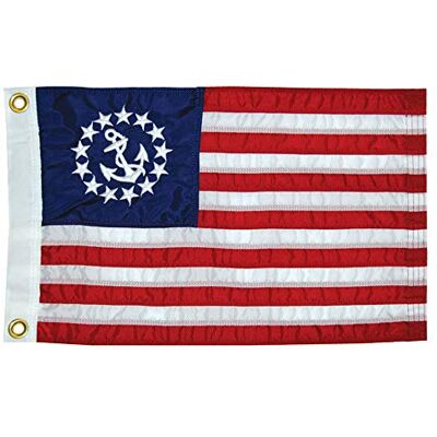 TaylorMade Products US Yacht Ensign Sewn Boat Flag, Multi Colored TaylorMade Products US Yacht Ensign Sewn Boat Flag, Multi Colored