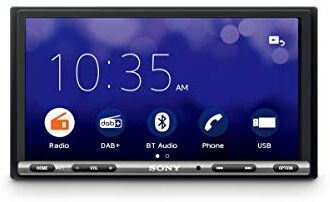 Sony XAV-3550D SintoMonitor 2DIN, Ricezione DAB/DAB+/FM, Display da 7”, WebLink 2.0, Controllo Vocale, Bluetooth, Microfono Esterno Incluso, 4x55W, USB iPhone/iPod