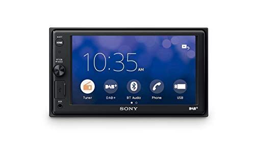 Sony XAV-AX1005DB SintoMonitor 2DIN, Ricezione DAB/DAB+, Display da 6.4”, Apple CarPlay, Controllo Vocale, Bluetooth, Microfono Esterno Incluso, 4x55W, USB iPhone/iPod
