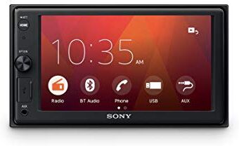 Sony Lettore per auto, Bluetooth e NFC, schermo touch da 6,2", Dab+, WebLink, fotocamera con vista posteriore, potenza 55 W x 4, compatibile con FLAC