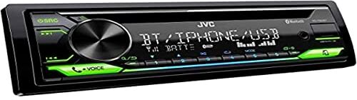 JVC Ricevitore CD KD-T922BT, 1-DIN, con Blutooth, Spotify, USB, AUX, illuminazione a colori variabile