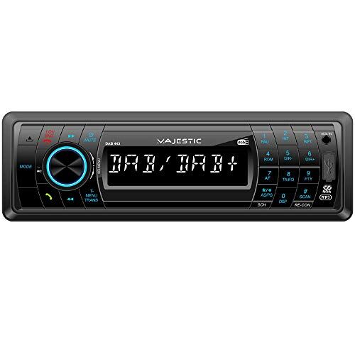Majestic DAB-443 Autoradio RDS FM / DAB+ PLL, Bluetooth, Lettore CD/MP3, Ingressi USB/SD/AUX-IN, 180W (45W x 4ch), Frontalino ribaltabile e estraibile, Nero