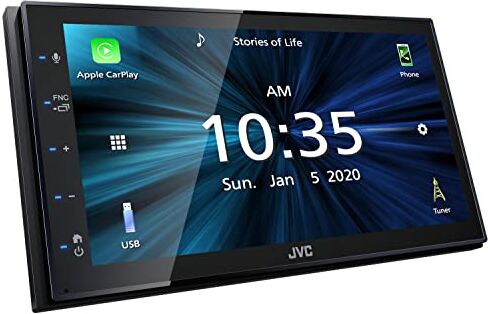 JVC car media receiver Black 200 W Bluetooth