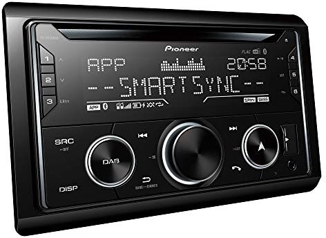 Pioneer FH-S820DABAN, inclusa antenna DAB, autoradio 2DIN, sintonizzatore CD con FM e DAB+, Bluetooth, MP3, ingresso USB e AUX, illuminazione RGB, sistema vivavoce, equalizzatore a 13 bande