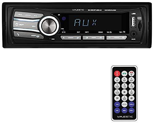 Majestic SA 400 BT USB AX Sistema Audio Car con Bluetooth, Lettore MP3/WMA da USB/Micro SD, Telecomando, 100W (25W x 4ch), Nero