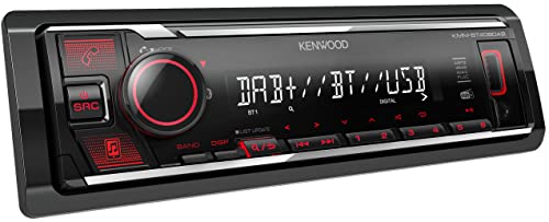 Kenwood Sintolettore digitale (mechaless) con Bluetooth e DAB+ integrati (antenna inclusa), KMM-BT408DAB