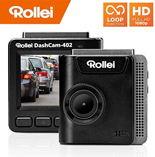 Rollei CarDVR 402 Dashcam   Autocamera   Registrazione di emergenza   Full HD (1080p/30fps)   Funzione Loop   Dashcam Car con modulo GPS e G-Sensor