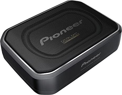 Pioneer Subwoofer attivo TS-WX140DA, subwoofer con alloggiamento con potenza massima di 170W, subwoofer 20x13 cm in alloggiamento MDF, nero, potenza di ingresso nominale 50 W, telecomando via cavo