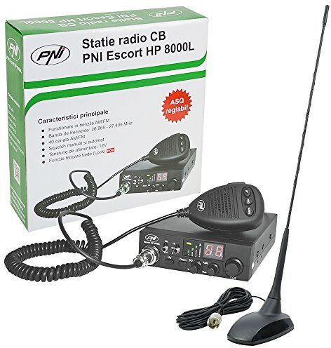 PNI Radio CB  Escort HP 8000L ASQ + Antenna CB  Extra 48 con Magnete