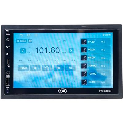 PNI Autoradio multimediale A8060 con Android 13 4GB DDR3-RAM/64GB ROM, schermo da 7 pollici, CarPlay, Android Auto, Bluetooth, WLAN e radio FM PNI Autoradio multimediale A8060 con Android 13 4GB DDR3-RAM/64GB ROM, schermo da 7 pollici, CarPlay, Android Auto, Bluetooth, WLAN e radio FM