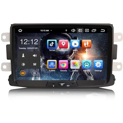 erisin 4G+64GB Android 16 Autoradio 8 pollici per Renault Dacia Duster Logan Sandero Dokker Supporto DSP integrato CarPlay Android Auto GPS Navigatore Bluetooth 5.0 A2DP Wifi 4G DAB+ erisin 4G+64GB Android 16 Autoradio 8 pollici per Renault Dacia Duster Logan Sandero Dokker Supporto DSP integrato CarPlay Android Auto GPS Navigatore Bluetooth 5.0 A2DP Wifi 4G DAB+