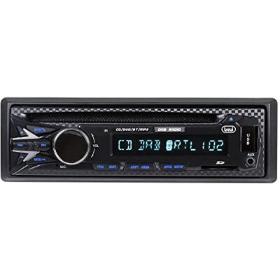 Trevi XCD 5790 DAB Autoradio Digitale 180W, Lettore CD, Audio Wireless Vivavoce, USB, SD Card, AUX-IN, Antenna Inclusa Trevi XCD 5790 DAB Autoradio Digitale 180W, Lettore CD, Audio Wireless Vivavoce, USB, SD Card, AUX-IN, Antenna Inclusa