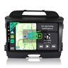 YUNTX [DAB-4G+64G] Autoradio 13 Autoradio per Kia Sportage(2010-2015)-[Incorporato DAB/Carplay/Android Auto/DSP/GPS]-IPS 2.5D 9" Touch Screen-Camera+MIC-Mirror Link/Bluetooth 5.0/Controllo del Volante