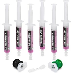 ERRECOM Extreme Ultra 6 x 6 ml, Turafalle per Impianti di Climatizzazione Autoveicoli, include adattatori per R134a e R1234yf ERRECOM Extreme Ultra 6 x 6 ml, Turafalle per Impianti di Climatizzazione Autoveicoli, include adattatori per R134a e R1234yf