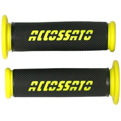 ACCOSSATO Coppia di Manopole Racing In Gomma Termoplastica Con Scritta Colorata Oro Compatibile con OHVALE GP-00 dal 2020 al 2024 (CC 190) ACCOSSATO Coppia di Manopole Racing In Gomma Termoplastica Con Scritta Colorata Oro Compatibile con OHVALE GP-00 dal 2020 al 2024 (CC 190)