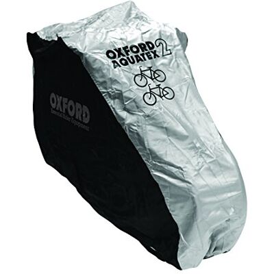 Oxford - Aquatex - Nero/Argento - 200x75x110 cm - Copertura per bici Oxford - Aquatex - Nero/Argento - 200x75x110 cm - Copertura per bici