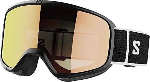 Salomon Aksium 20 Photochromic, Occhiali Sci Snowboard Unisex: Ottima Vestibilità e Comfort, Durabilità, e Visione Ottimizzata Automaticamente, Nero, Senza Taglia