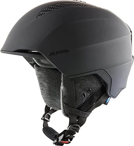 ALPINA Grand LAVALAN, Casco da Sci Unisex-Adult, Black Matt, 54-57