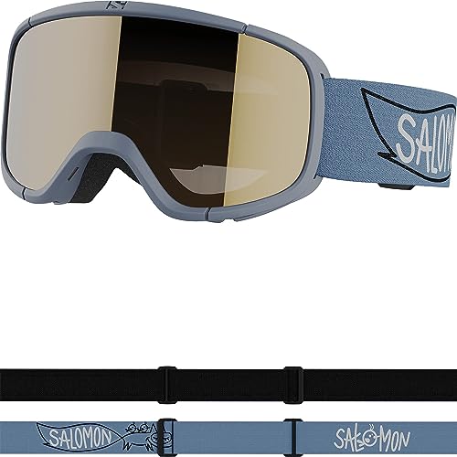 Salomon Rio, Occhiali Sci Snowboard Bambini: Calzata e Comfort adatti ai Bambini, Più Comfort per gli Occhi, e Durabilità, Blu, Senza Taglia