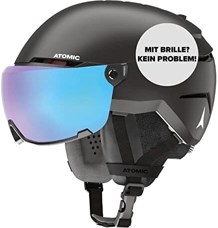 Atomic Savor Visor Stereo, Ski Helmet Unisex-Adult, Black, Medium