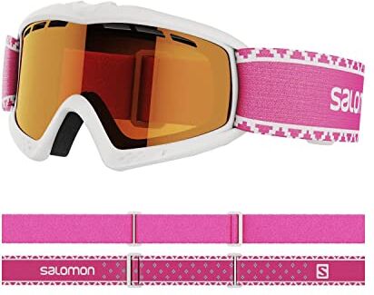 Salomon Kiwi Access Blue Maschera Sci Snowboard da Bambini, Protezione ottica e acutezza visiva , Fit istantaneo , Abbinamento ottimo