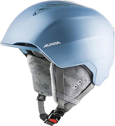 ALPINA Grand, Casco da Sci Unisex-Adult, Skyblue-White Matt, 54-57