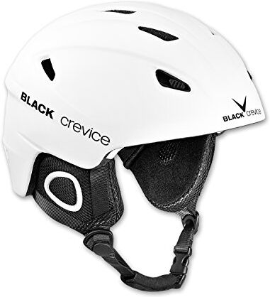 Black Crevice Kitzbühel Casco da sci I Casco da sci design sportivo in diversi colori I Casco da sci uomo & donna I Casco in policarbonato I Casco da sci traspirante I taglie regolabili (M, bianco)