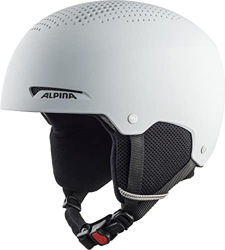 ALPINA ZUPO, Casco da Sci Unisex-Youth, Grey Matt, 48-52