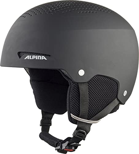 ALPINA ZUPO, Casco da Sci Unisex Bambino, Black Matt, 54-58 cm