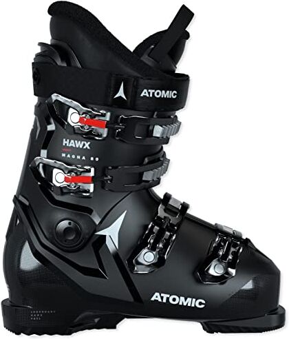 Atomic HAWX Magna 80, Scarponi da Sci Uomo, Nero/Bianco/Rosso, 26/26.5