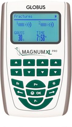 Globus Magnum XL Pro Magnetoterapia Domiciliare ad Alta Potenza, 46 Programmi Per Trattamenti Domiciliari, Recupero di Traumi e Fratture, Aiuto in caso di Artrosi e Artrite, Programmi Estetici