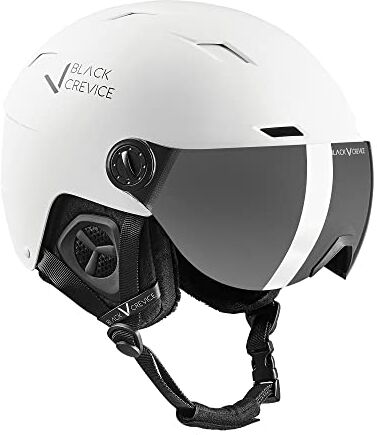 Black Crevice Casco da Sci con Visiera Kirchberg I Casco Traspirante Uomo e Donna con Fori per areazione I Casco Unisex I Casco Adattabile I Alta vestibilità