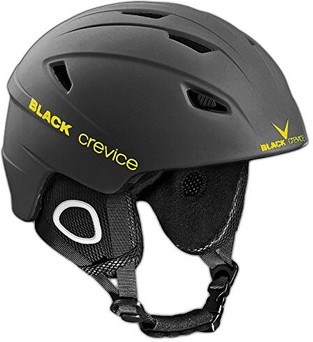 Black Crevice Kitzbühel Casco da sci (Medium, Nero/Giallo)