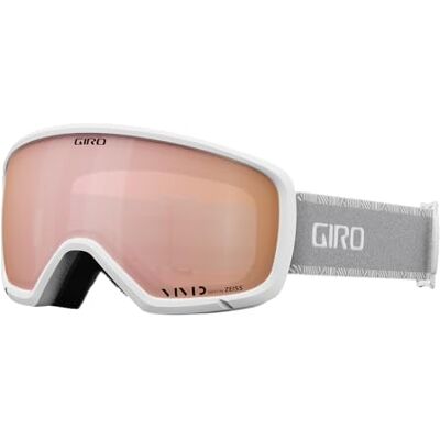 Giro Millie Occhiali da sci e snowboard, per donne e ragazzi, cinturino bianco/grigio con lenti in oro rosa acceso Giro Millie Occhiali da sci e snowboard, per donne e ragazzi, cinturino bianco/grigio con lenti in oro rosa acceso
