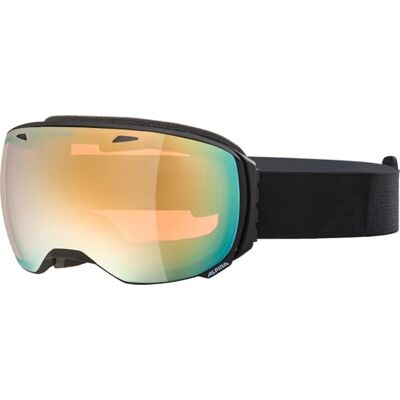 ALPINA Big HORN Q – Occhiali da sci a specchio, con rinforzo del contrasto e polarizzati, con protezione UV al 100%, per adulti, nero opaco, taglia unica ALPINA Big HORN Q – Occhiali da sci a specchio, con rinforzo del contrasto e polarizzati, con protezione UV al 100%, per adulti, nero opaco, taglia unica