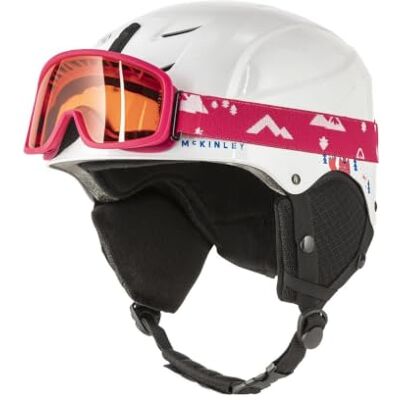 Mc Kinley Mistralfoxy, casco unisex da sci e set di occhiali, rosa, M Mc Kinley Mistralfoxy, casco unisex da sci e set di occhiali, rosa, M