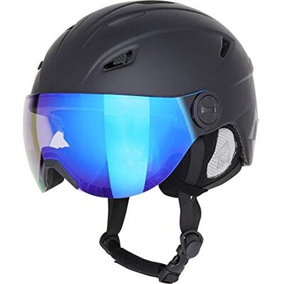 TECNOPRO Casco da sci Pulse HS-016 Visor Photochromic da uomo, colore nero, M TECNOPRO Casco da sci Pulse HS-016 Visor Photochromic da uomo, colore nero, M