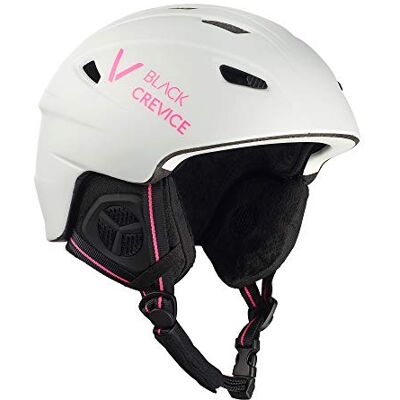 Black Crevice Casco da sci per bambini Streif I Casco da sci dal design sportivo per bambini in diversi colori I Casco da sci antiurto unisex I Casco da (49-51 cm), opaco bianco/rosa) Black Crevice Casco da sci per bambini Streif I Casco da sci dal design sportivo per bambini in diversi colori I Casco da sci antiurto unisex I Casco da (49-51 cm), opaco bianco/rosa)