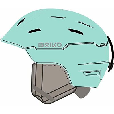 Briko Crystal 2.0, Casco da Sci/Neve Donna, Matt Sea Blue, 53-55 cm Briko Crystal 2.0, Casco da Sci/Neve Donna, Matt Sea Blue, 53-55 cm