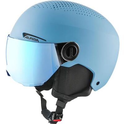 ALPINA Zupo Visor Q-Lite, Casco da Sci Gioventù Unisex, Fumo Blu Opaco, 51-55 ALPINA Zupo Visor Q-Lite, Casco da Sci Gioventù Unisex, Fumo Blu Opaco, 51-55
