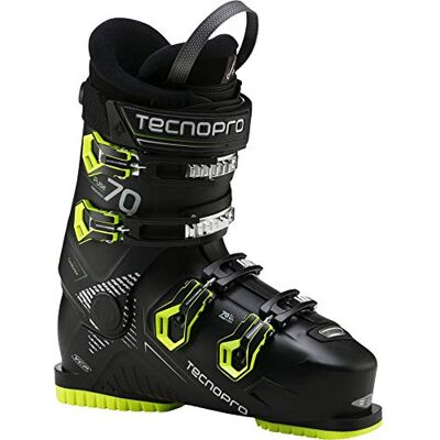 Tecnopro Herren Skistiefel Herren Ski-Stiefel Pulse 70, Schwarz/Gelb, 26, Tecnopro Herren Skistiefel Herren Ski-Stiefel Pulse 70, Schwarz/Gelb, 26,