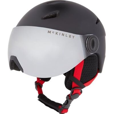 Casco sci per bambini McKINLEY Pulse S2 Visor HS - unisex - Nero/Rosso - XS Casco sci per bambini McKINLEY Pulse S2 Visor HS - unisex - Nero/Rosso - XS