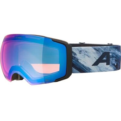 ALPINA FALERA MAG Q-LITE – maschera da sci OTG con lenti specchiate e ad alto contrasto, sistema di lenti intercambiabili e protezione UV al 100%, per adulti black-blue matt L ALPINA FALERA MAG Q-LITE – maschera da sci OTG con lenti specchiate e ad alto contrasto, sistema di lenti intercambiabili e protezione UV al 100%, per adulti black-blue matt L