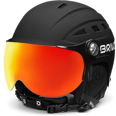 Briko Zante Visor, Helmet Unisex, Matt Black, M Briko Zante Visor, Helmet Unisex, Matt Black, M