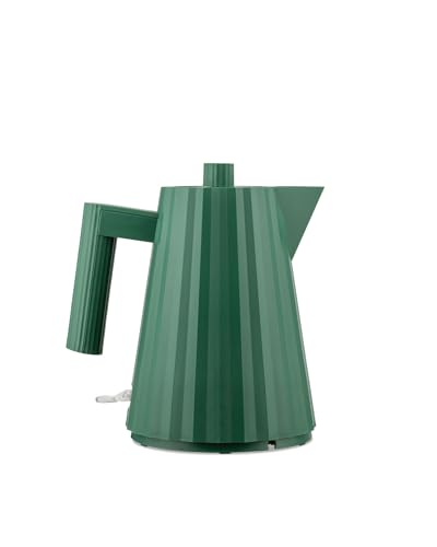 Alessi Plissé  Bollitore Elettrico di Design, in Resina Termoplastica, Spina Europea, 2400 W, 100 cl, Verde