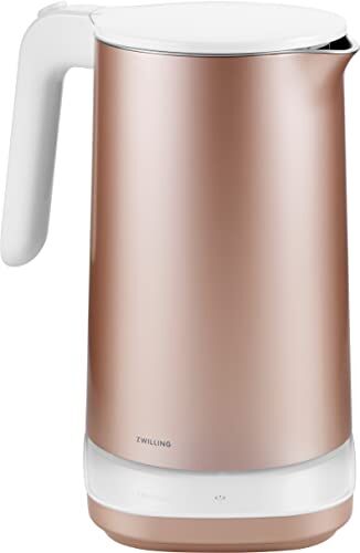 ZWILLING ENFINIGY Bollitore Pro con impostazione della temperatura, filtro anticalcare in acciaio inox, 1850 watt, 1,5 litri, rosa